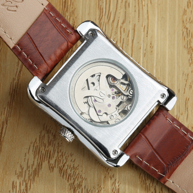 Automatic skeleton mechanical watch