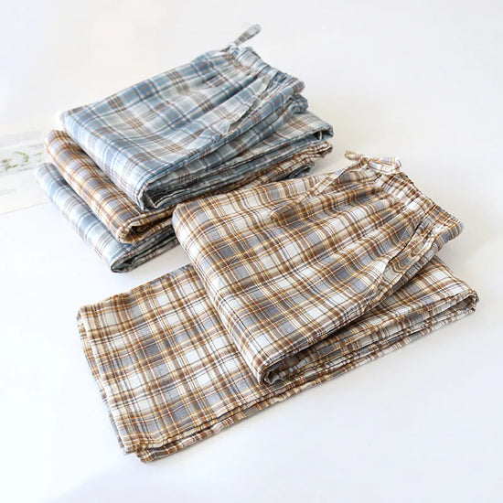 2025 Spring/Summer New Couple Sleepwear 100% Cotton Thin Loose Large Men&