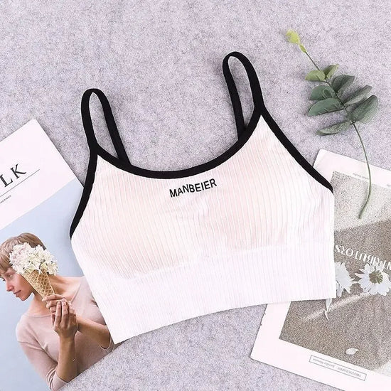 Sports Bra for Women Gym Sexy Crop Top Bra Women Cotton Underwear Soft Comfort Tube Tops Female Brassiere Tops for Girls