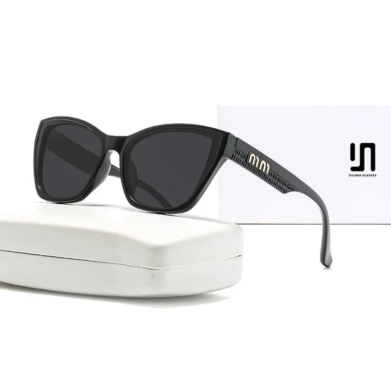Sunglasses female high-end face small fashion retro cat-eye sunglasses outdoor sunscreen UV protection
