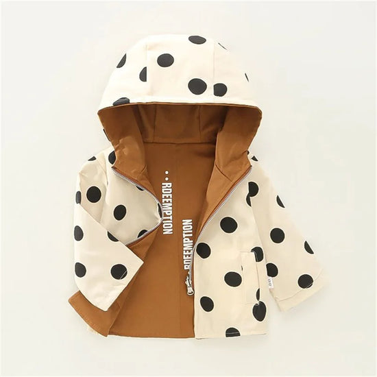Girls wear cotton coats and hoodies on both sides in autumn for casual and versatile design.