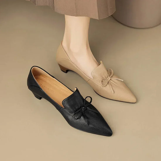 office lady elegant black shoes Women&