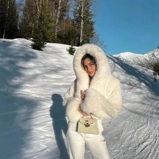New Autumn Winter Faux Fur Coat Women&